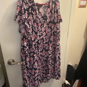 Lane Bryant short sleeve floral dress